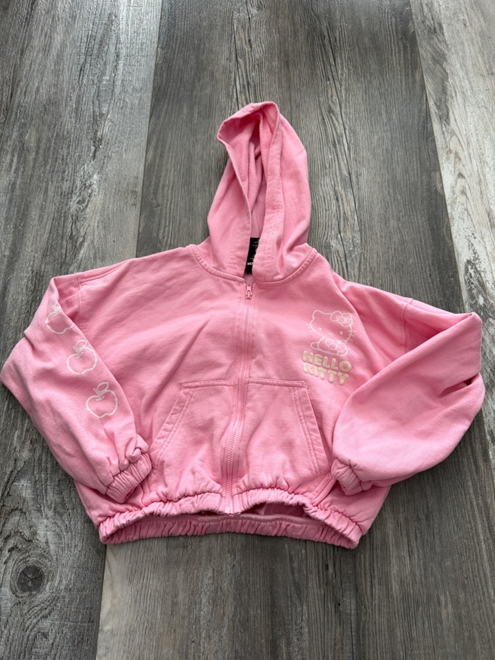Hello Kitty Light Pink Hooded Zip Sweatshirt for Kids
